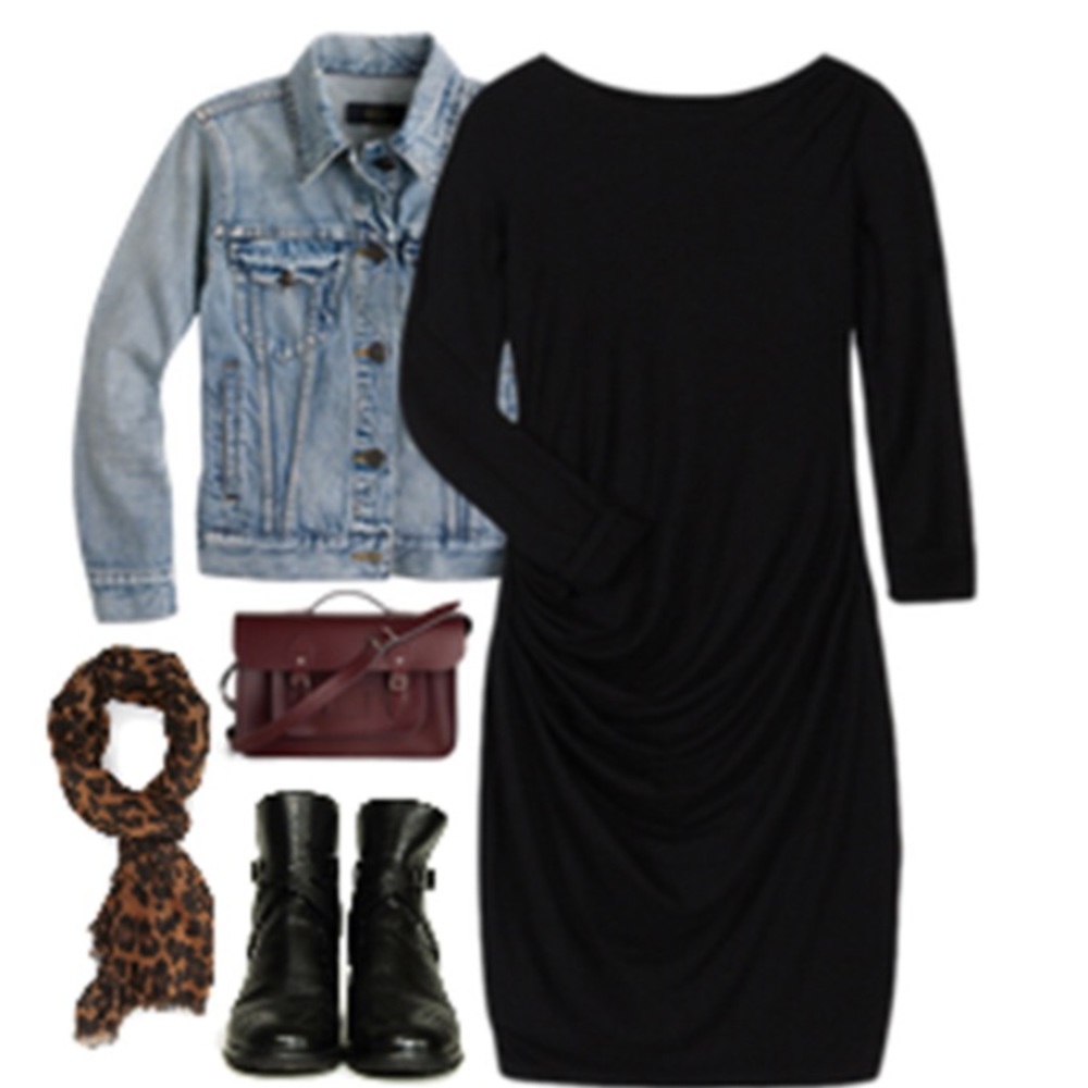 THREE DOTS RHEA RUCHED DRESS